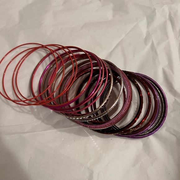 Bangle bundle: Pinks, Purple, and Red - Picture 2 of 4